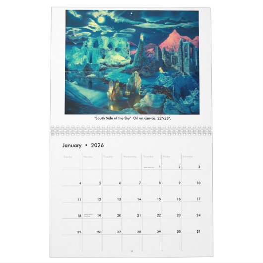 Surrealisme en het landschap van James McCarthy Kalender (Jan 2026)
