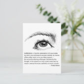 Surrealisme gedefinieerd briefkaart (Staand voorkant)