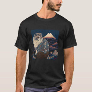Surrealisme Japanse Schilderkunst Perzische kat T-shirt