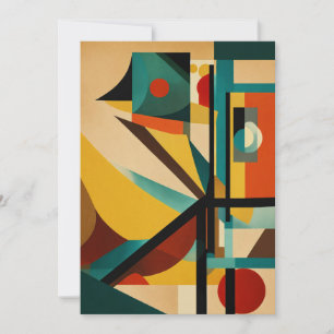 "Surrealist Bauhaus uitnodiging" Kaart