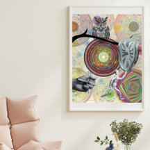 Surrealist kleurrijke geometrische cirkels dali kl