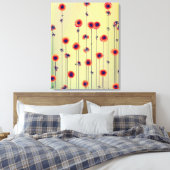 Surrealistisch 22 x 28 Moderne Wildbloemen Canvas Afdruk (Insitu (Slaapkamer))
