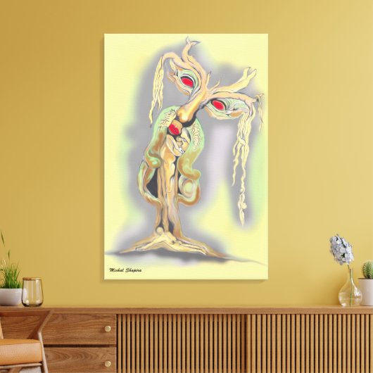 Surrealistisch Afbeelding Canvas Afdruk (Insitu (Woonkamer))