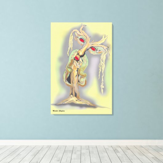 Surrealistisch Afbeelding Canvas Afdruk (Insitu (Houten vloer))