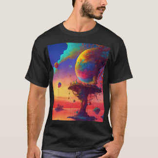 Surrealistisch artistiek t-shirt
