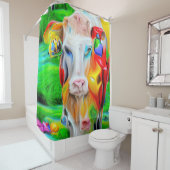 Surrealistisch Boerderij Art Douchegordijn (In situ)