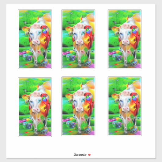 Surrealistisch Boerderij Art Sticker (Vel)