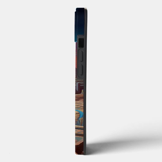 Surrealistisch doolhof landschap Case-Mate iPhone case (Achterkant / Links)