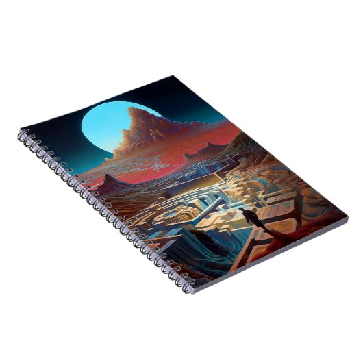 Surrealistisch doolhof landschap notitieboek (Rechterzijde)