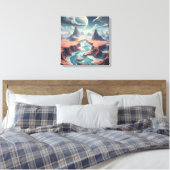 Surrealistisch etherisch landschap | magische were canvas afdruk (Insitu (Slaapkamer))