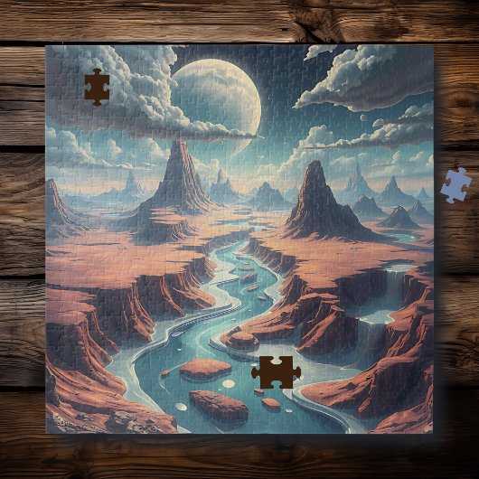 Surrealistisch etherisch landschap | magische were legpuzzel