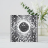 SURREALISTISCH GESCHILDERD KOSMISCH VENSTER KAART (Staand voorkant)