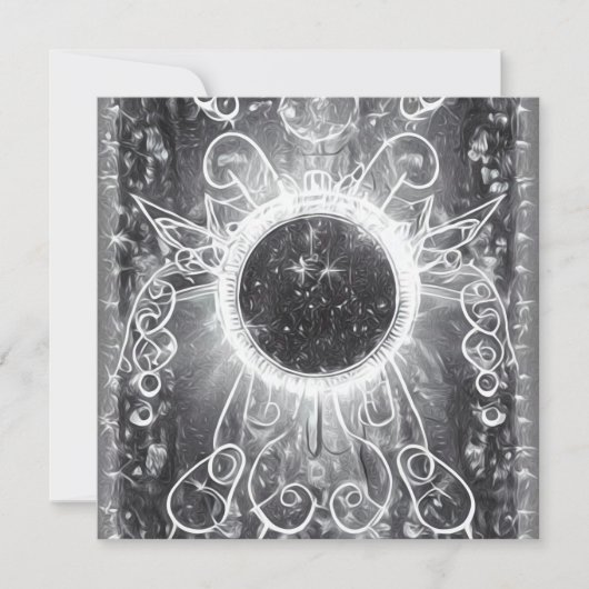 SURREALISTISCH GESCHILDERD KOSMISCH VENSTER KAART (Voorkant)