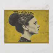 Surrealistisch haar met kleine mensen briefkaart (Voorkant)