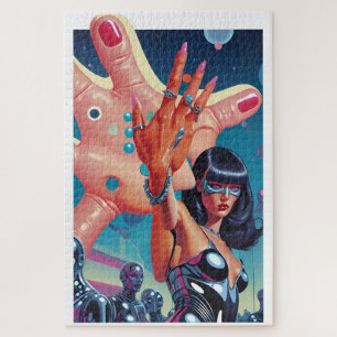 Surrealistisch huwelijksaanzoek legpuzzel