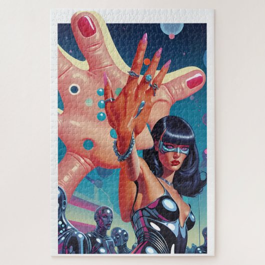 Surrealistisch huwelijksaanzoek legpuzzel (Verticaal)
