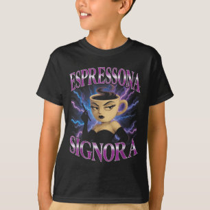 Surrealistisch Italiaans Brainrot Meme Espressona T-shirt