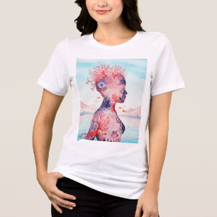 Surrealistisch landschap Tri-Blend shirt