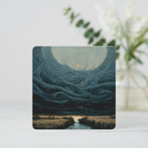 Surrealistisch olieverfschilderij landschap