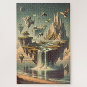 Surrealistisch onderbewust landschap - Vivid Purpl Legpuzzel