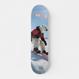 Surrealistisch Polar Beer Snowboarden Winteravontu Skateboard