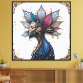 Surrealistisch portret canvas afdruk (Insitu (Woonkamer))