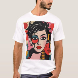 Surrealistisch Punk portret T-shirt