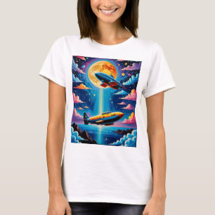 Surrealistisch Retro Sci-Fi Adventure T-shirt