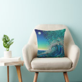 Surrealistisch Surf Zeegezicht Kussen (Stoel)