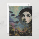 Surrealistisch Uitzicht van het Zee Briefkaart (Voorkant / Achterkant)