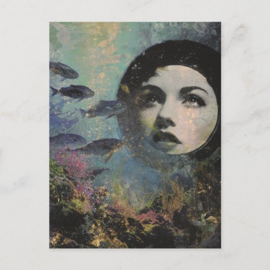 Surrealistisch Uitzicht van het Zee Briefkaart (Voorkant)