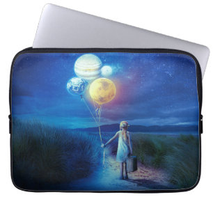 Surrealistisch Verhuizen naar Haar Toekomst Laptop Sleeve