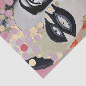 Surrealistische abstracte vrouw decoupage tissuepapier (Detail)