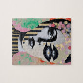 surrealistische abstracte vrouw legpuzzel (Horizontaal)