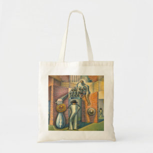 Surrealistische abstractie Benjamin Berlin figurat Tote Bag
