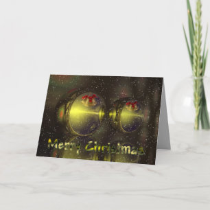 Surrealistische besneeuwde X-mas kaart