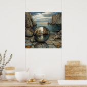 surrealistische bol poster (Keuken)