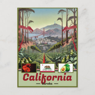 Surrealistische Californië droomlandschap: Staatss Briefkaart
