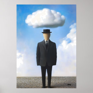 Surrealistische dromenlandschap muurkunst - Gezich Poster