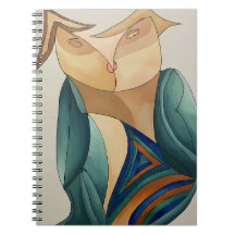 Surrealistische dromenlandschap spiraalnotitieboek