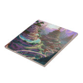 Surrealistische Fantasy City Tegeltje (Zijkant)