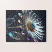 Surrealistische Fantasy Colorful Crystal Flower Legpuzzel (Horizontaal)