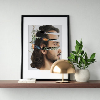 Surrealistische gek poster