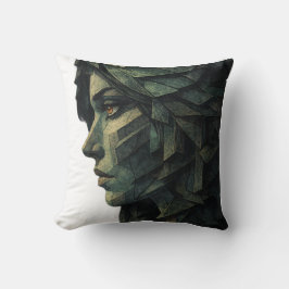 Surrealistische Geometrische Vrouw Cubistische Kun Kussen