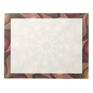Surrealistische glanzende bloem moderne abstracte notitieblok