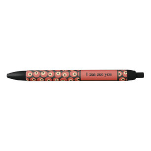 Surrealistische Halloween Retro Oogbal Raster Zwarte Inkt Pen