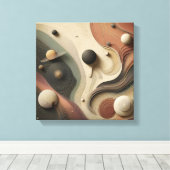Surrealistische Hemelbaan Abstracte Ontwerp Canvas Afdruk (Insitu (Houten vloer))