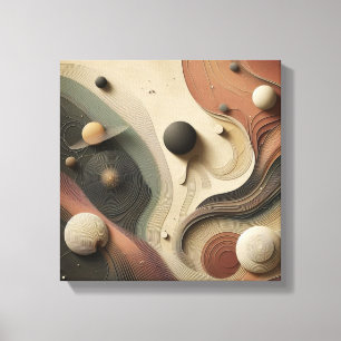 Surrealistische Hemelbaan Abstracte Ontwerp Canvas Afdruk