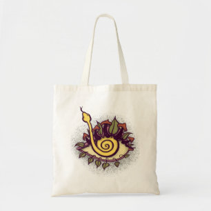 Surrealistische Herfst Eye Snake en Mushroom - Vre Tote Bag