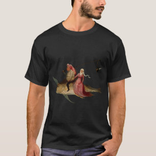 Surrealistische Hieronymus Bosch Vis Rijder T-shirt